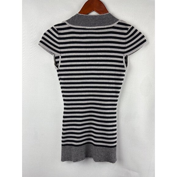 Rue21 Womens Striped Ribbed V-Neck Top Size M - Picture 3 of 4